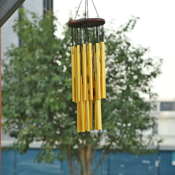 Campanas de viento de 27 tuboscampanas decorativas colgantes para capilla de jardín y jardín (dorado Ndcxsfigh Originales | en línea