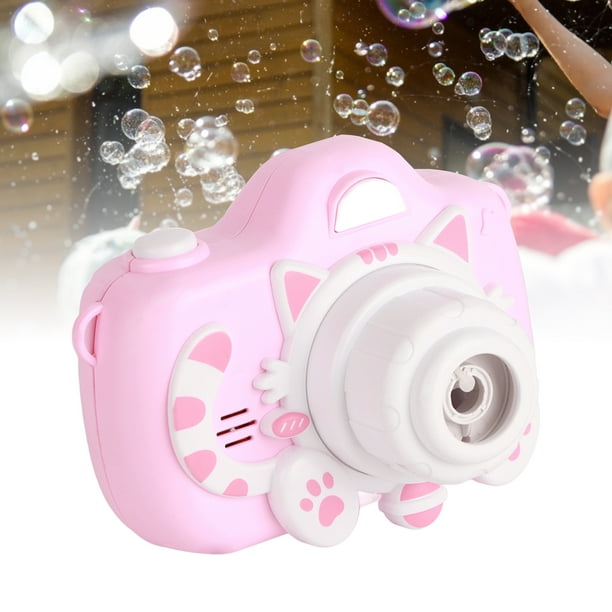 Máquina de burbujas con cámara de juguete, máquina de burbujas con
