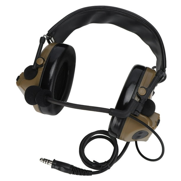  Auriculares de casco militar, auriculares plegables con  micrófono desmontable para riel de casco de 0.7-0.8 pulgadas para  entrenamiento de tiro : Todo lo demás