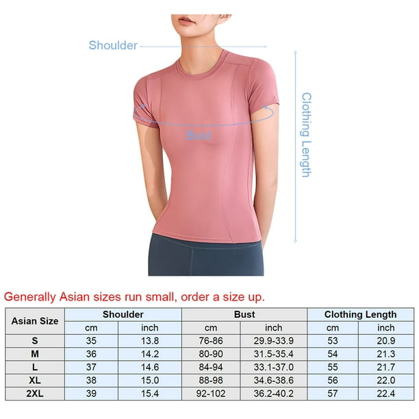 Camiseta de compresión para mujer, elástica, de manga corta, ajustada,  superior, entrenamiento atlét Abanopi Camiseta deportiva de mujer