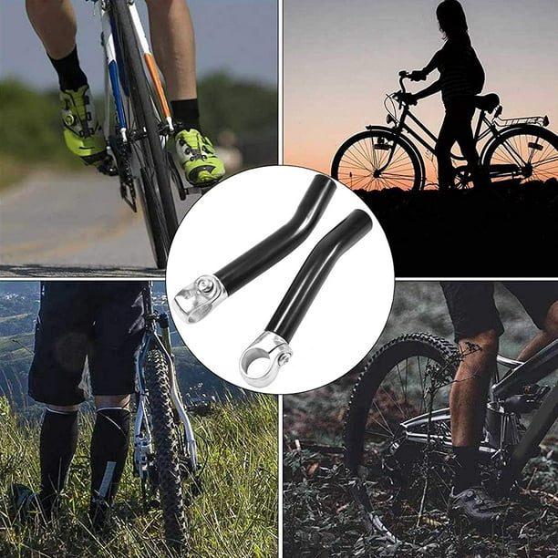 Empuñadura de bicicleta de aleación de aluminio de diseño ergonómico para accesorios  MTB Barra de bicicleta de ciclismo para empuñaduras negras de repuesto  Bicicleta de montaña de seguridad antideslizante para la mayoría