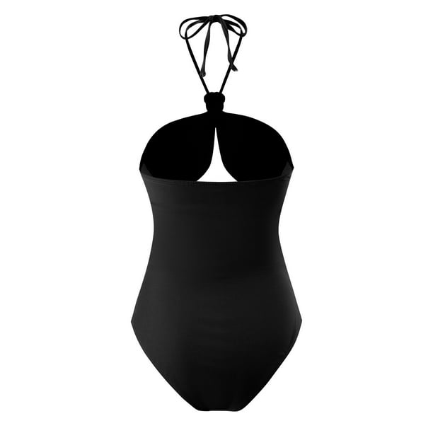 Bañador Sexy para mujer, traje de baño negro, Monokini Vintage, Trikini,  verano 2022