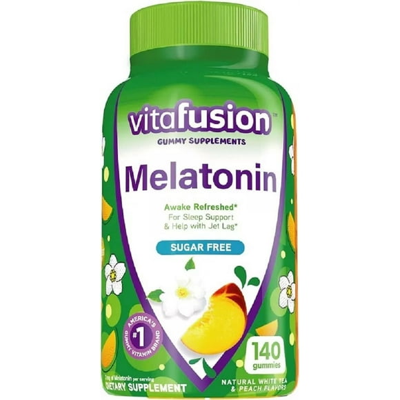 vitafusion melatonina sabor durazno con 140 gomitas