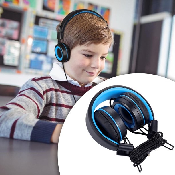 Comprar Auriculares supraaurales con cable, enchufe de 3,5 mm para  computadora, portátil, música, escuchar, video juego