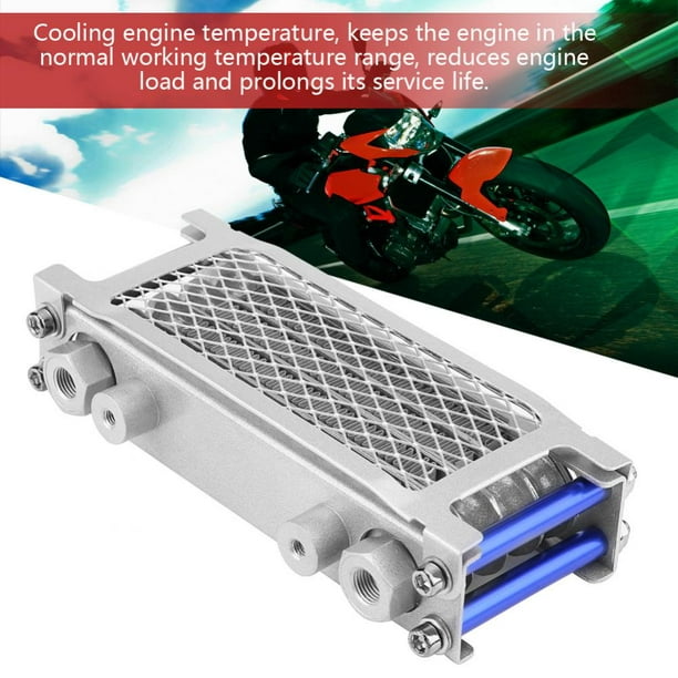 Kit de sistema de radiador de enfriamiento rápido de aluminio para  motocicleta de enfriamiento de aceite de motor de enfriamiento rápido para  CB CG