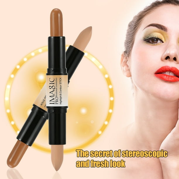 Stick Contorno Stick Corrector Stick Plumas 3D Makeup Highlight Stick Doble  punta Contouring Highlighter Concealer Pen #2 ANGGREK Otros