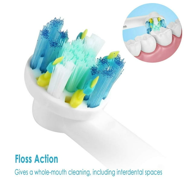 Cabezales de repuesto para cepillo de dientes Oral-B, paquete de 4  cabezales de repuesto compatibles con cepillo de dientes eléctrico Oral B  Braun