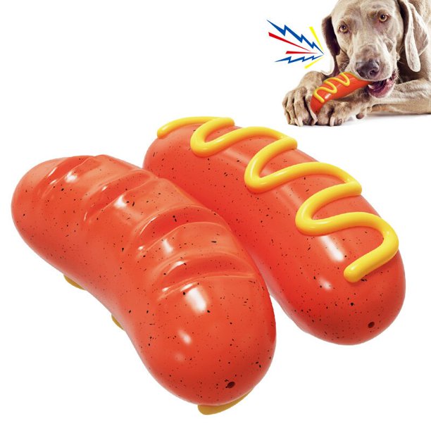 Juguetes para perros grandes, juguetes de goma para masticar con forma de  ratón, cepillo de dientes para perros medianos con sabor a tocino