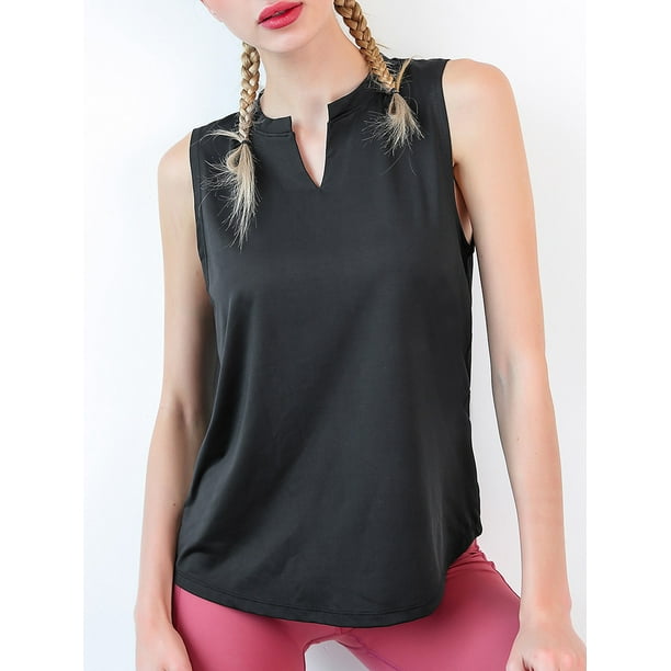  Camisetas deportivas de yoga para mujer, camisetas deportivas  sólidas, camisetas deportivas para mujer, gris, M : Ropa, Zapatos y Joyería