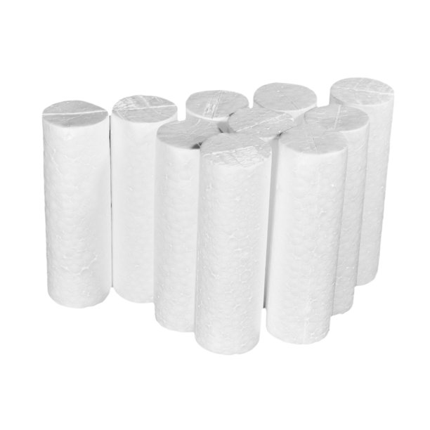 30 cilindros de espuma de 6 pulgadas para manualidades, tubos de espuma,  varillas de espuma blanca, tubo de espuma para modelar, suministros de