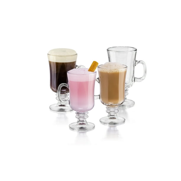   Basics Taza de café de cristal, 13 onzas, juego de 6 :  Hogar y Cocina