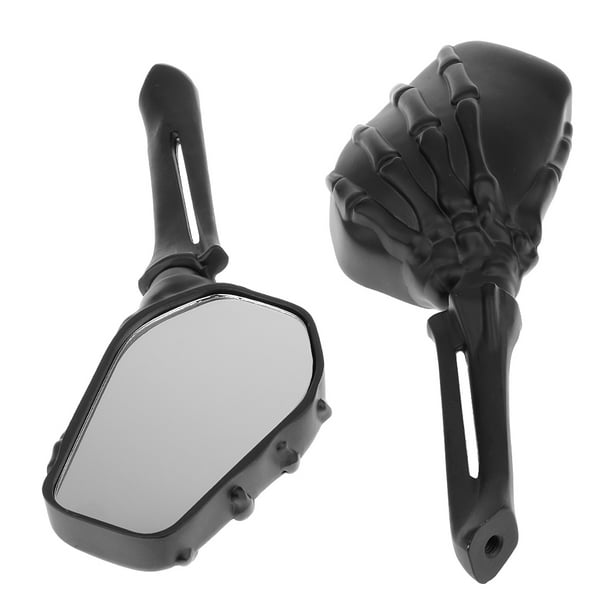 Espejo retrovisor para motocicleta, 1 par de espejos retrovisores  universales para motocicletas de 0.394 in, espejos laterales roscados de  7/8