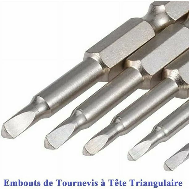 Juego de 6 destornilladores triangulares magnéticos, puntas de destornillador  triangular, 1.8 mm, 2.0 mm, 4.2 mm, herramienta de reparación de  destornilladores para juguetes y cambios de batería : : Bricolaje  y herramientas