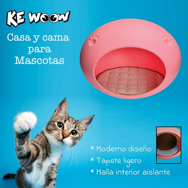 KE WOOW Arenero para Gato Grande con Orejas, Cerrado, Cama para Gato, Cama  para Perro, Caja de Arena KE WOOW arenero gato