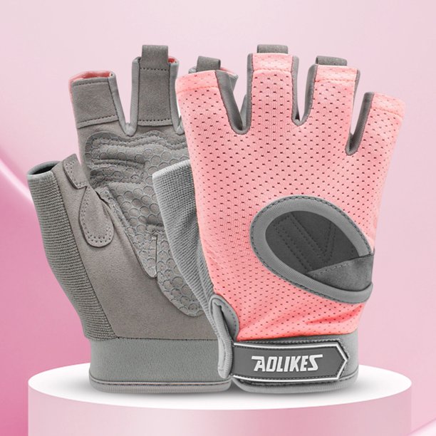 Guantes de fitness para mujer Guantes de entrenamiento de medio