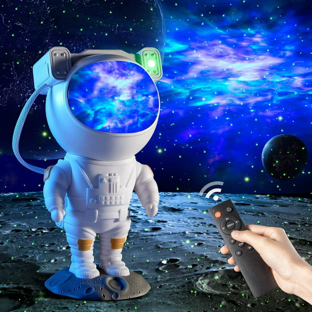 Proyector de galaxia astronauta – Luces de proyector de estrellas, luz  nocturna de astronauta con control remoto con temporizador, para sala de