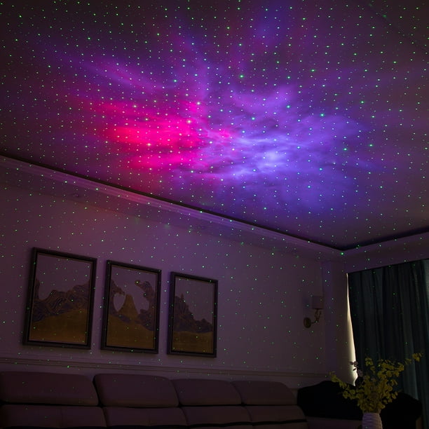 Proyector de estrellas Proyector de galaxia de luz nocturna con proyector  de cielo estrellado colorido de nube de nebulosa LED con