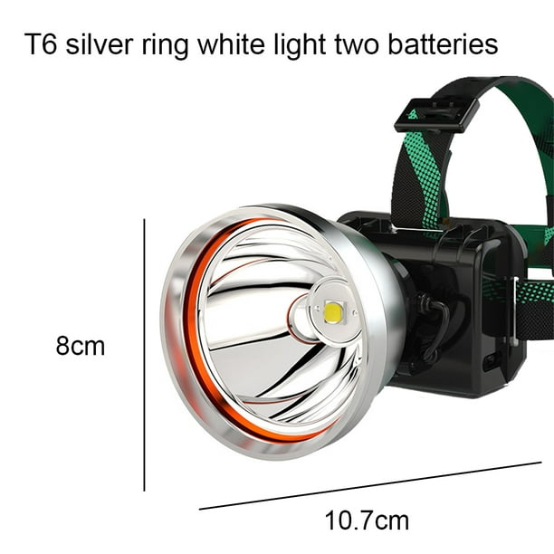Foco LED recargable para faros delanteros superbrillante, alimentado por  batería para jardín, camping, pesca al aire libre Zhivalor CPB-SSW855-1