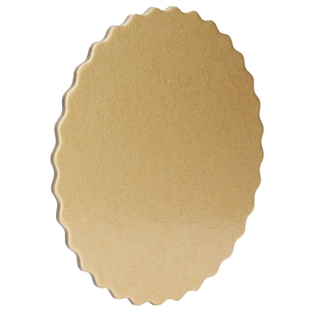 Bases cartón para tartas plata/oro 16 cm (3 uds)