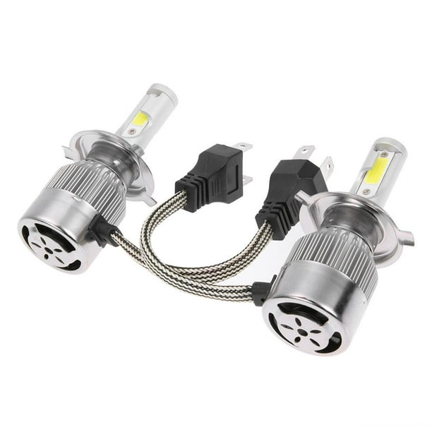 Par de bombillas LED H7 C6 para faros de coche y moto 3800LM 36W luz blanca