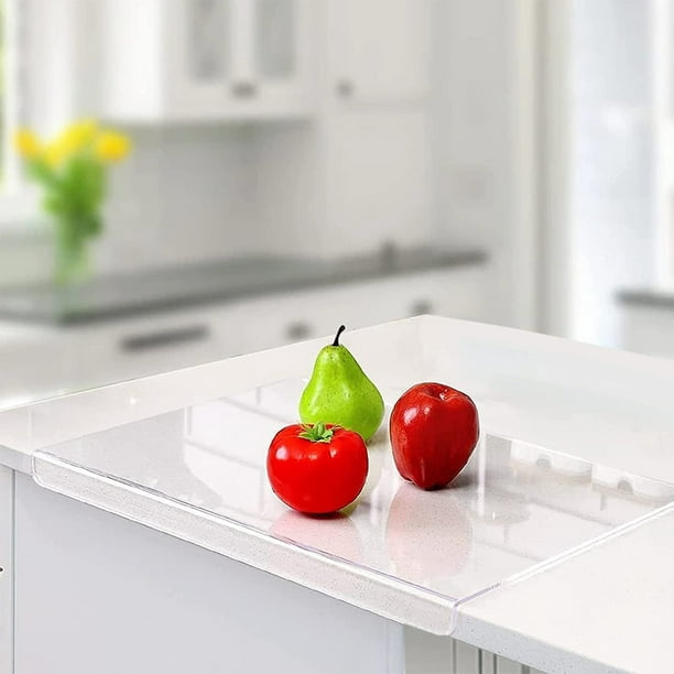 Cateissary Tabla de cortar transparente duradera y fácil de limpiar para  cocina usos versátiles acrílico antideslizante Cocina y Comedor