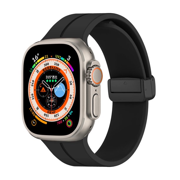 Correa Compatible con Apple Watch 42mm 44mm 45mm, Correa magnética