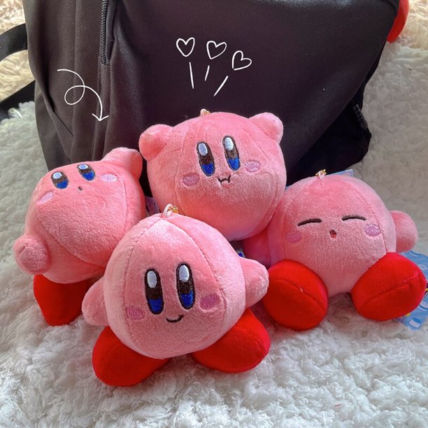 Llavero De Peluche Kirby Nintendo Color Rosa