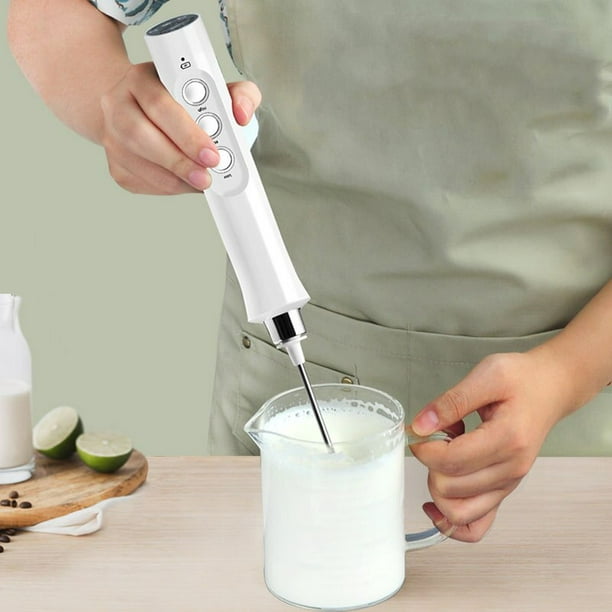 Milk Frother Handheld Foam Maker, 3 Speeds Electric Drink Mixer Coffee  Whisk Mixer Stirrer With USB Rechargeable For Matcha Hot Chocolate  Cappuccino Latte Frappe 