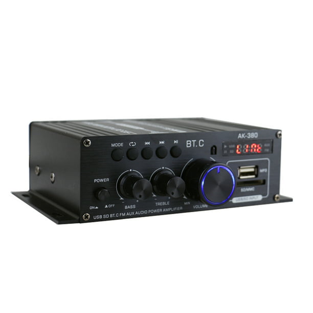 Máquina de sonido Irfora 40W + 40W Mini amplificador de potencia de audio  Amplificador de sonido portátil Amplificador de altavoz para automóvil y