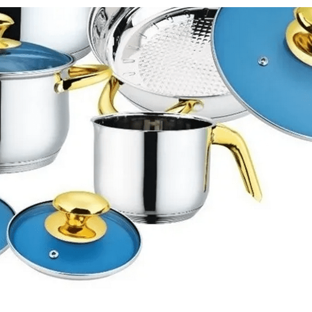 Batería De Cocina 12 pzs Inducción Acero Inoxidable Fraciel Cristy | Walmart en línea Batería De Cocina 12 pzs Inducción Acero Inoxidable Fraciel Cristy | Walmart en línea