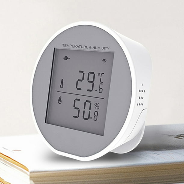 Sensor de temperatura y humedad Termómetro higrómetro Tuya de alta
