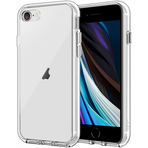Funda para iPhone SE 2020 de 2.ª generación, iPhone 8 y iPhone 7, 4,7  pulgadas, cubierta protectora a prueba de golpes, parte trasera  transparente antiarañazos, transparente Ormromra CZDZ-ZH47-2