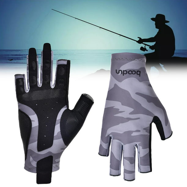 Guantes , guantes en de medio , guantes de fotografía, antideslizantes para  esquí, ciclismo, camping Macarena Guantes de pesca