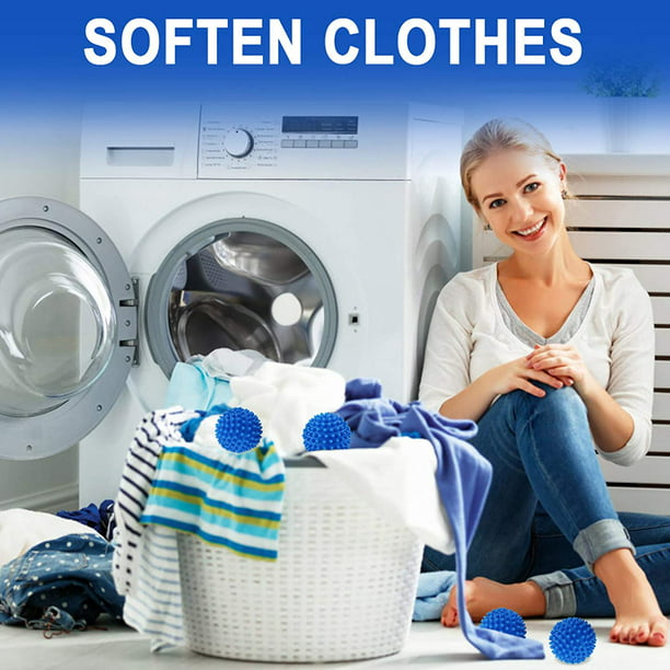  Bolas de lavandería para lavadora, bola de lavandería  multifuncional, bolas de lavado reutilizables, bola de lavado de ropa para  secadora : Salud y Hogar