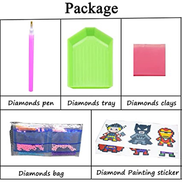 Kit Pintura De Diamante Personaje Infantil Sticker Diamond