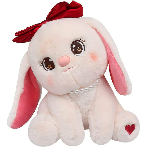 BBSKY-juguetes de animales de peluche para bebé recién nacido, muñeco  calmante, regalo, conejo rosa con campana incorporado