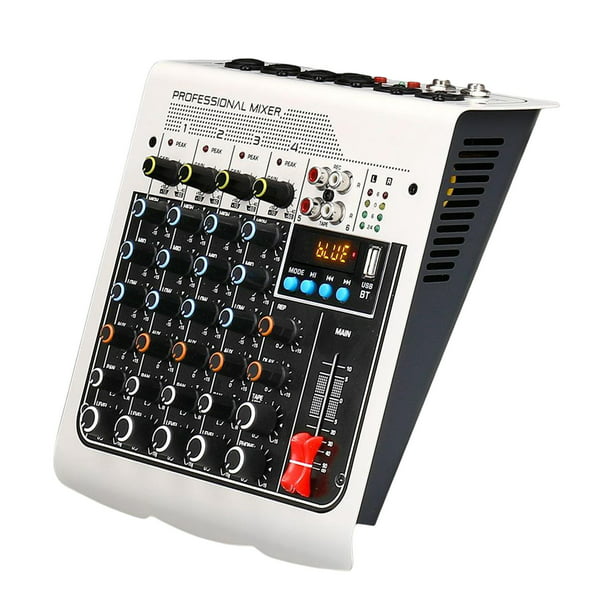 Mezclador de audio de 6 canales Consola de mezcla de sonido Entrada de  computadora MP3 Micrófono por Gloria mezclador de audio