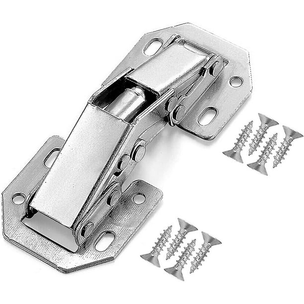 Yinpecly - Bisagras pequeñas para armarios (0,94 x 0,63 pulgadas) de acero  inoxidable, mini bisagras de puerta retro para cajas, armarios, cajones