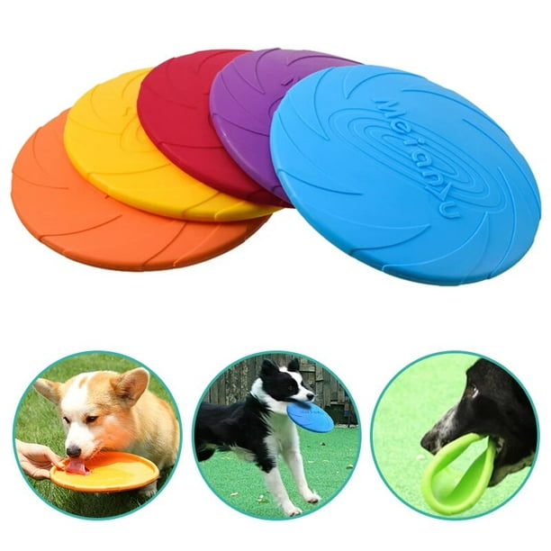 Juguetes Para Perro Frisbee Tpr Perros Cachorros Mascotas