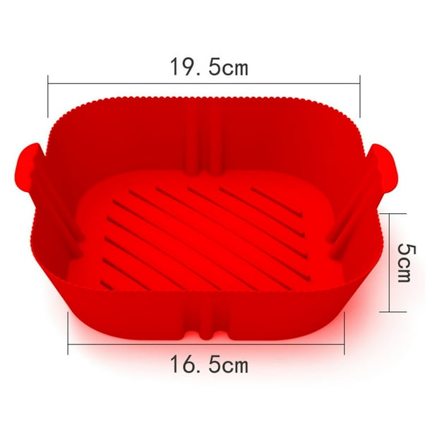Bandeja de silicona para freidora de aire, almohadillas para hornear  reutilizables impermeables para cocina casera (gris) Ehuebsd Libre de BPA
