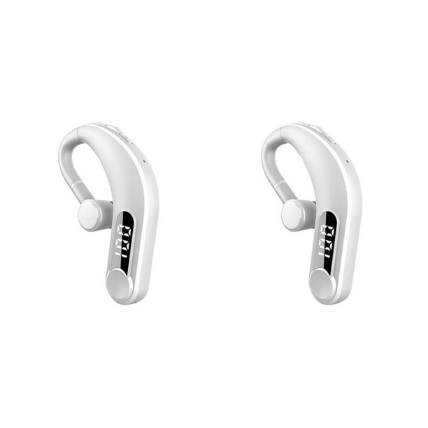 sweethay Auriculares inalámbricos Accesorios para auriculares Dispositivo  de audio Teléfonos Dispositivo de llamada Auriculares pequeños Blanco  2Conjunto