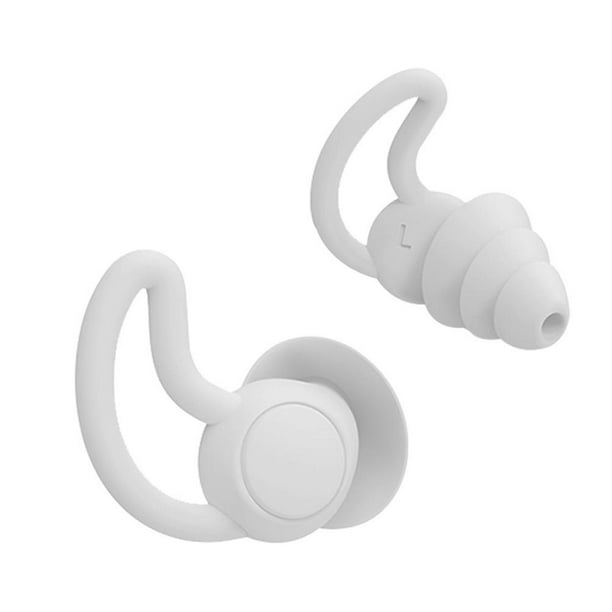  Tapones para los oídos insonorizados, impermeables y antiruido,  2 pares de tapones de silicona que reducen el ruido para maximizar el  aislamiento de ruido, tapones para los oídos reutilizables y lavables 
