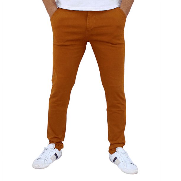 Pantalón Casual Skinny De Gabardina Strech Hombre