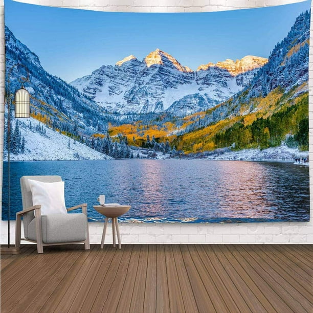  Papel tapiz decorativo de pared de paisaje natural