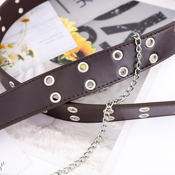 Las mejores ofertas en Correa de Cintura de Cuero Cinturones Blanco para  Mujeres