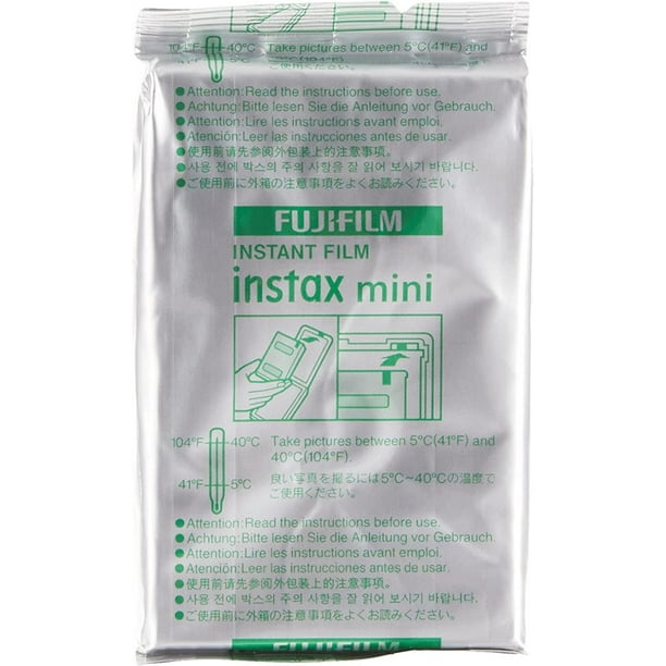  Fujifilm Película instantánea Instax Mini, paquete de 10 hojas  × 5 (total de 50 disparos) [embalaje a granel] : Electrónica