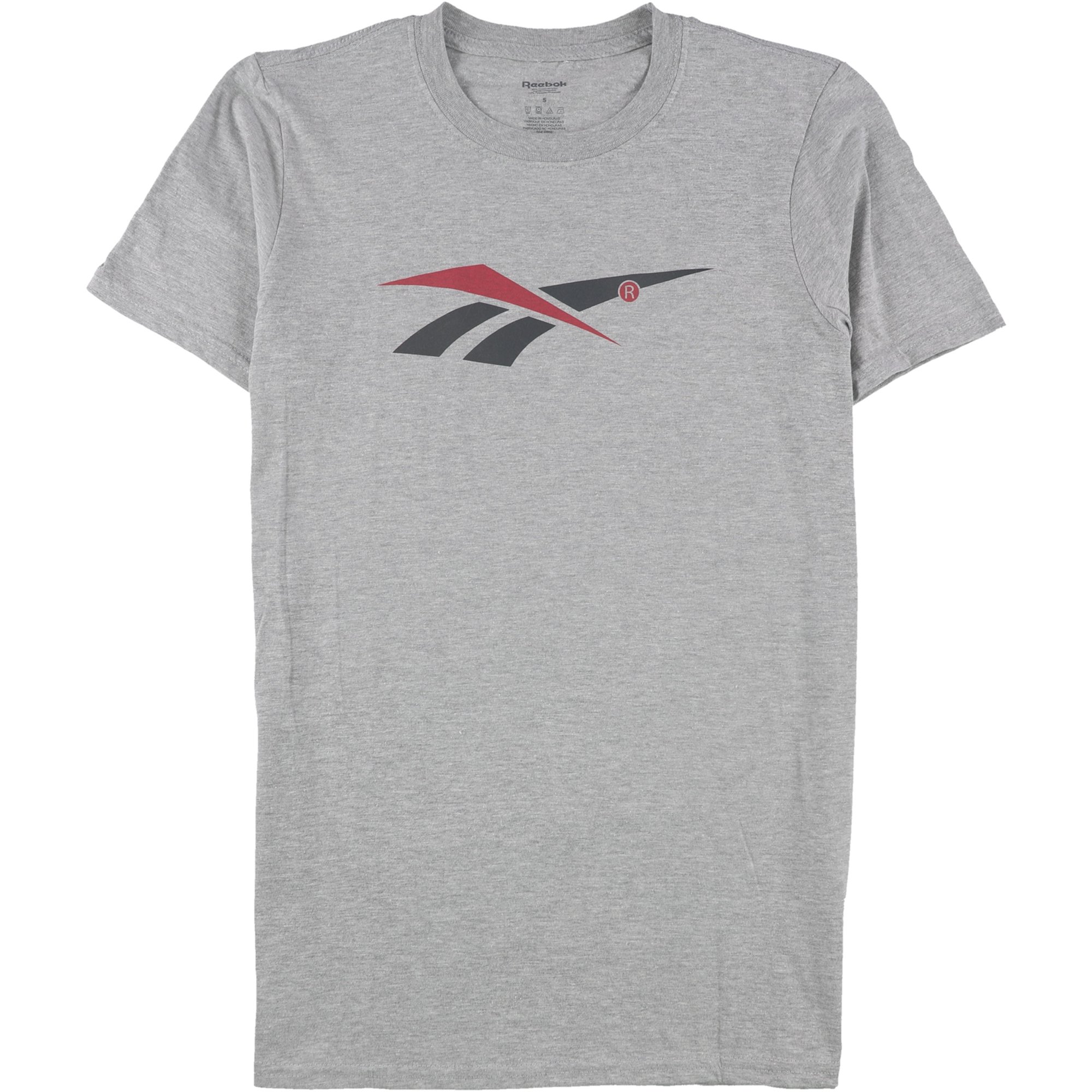  Reebok Camiseta con logotipo grande para hombre : Ropa