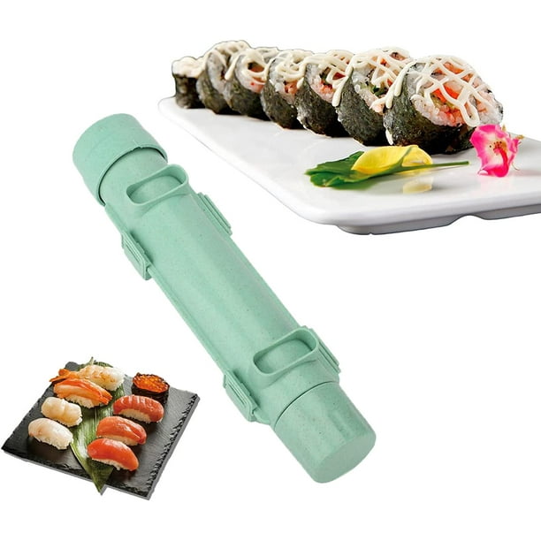 Molde Onigiri Multifuncional (Verde), Kit para Hacer Croquetas de Sushi  Cilíndricas Caseras, Herramientas de Cocina de Sushi Perfectas - Máquina  para Hacer Sushi Casera - Sushi Perfecto, ¡Fácil de Hacer! JM