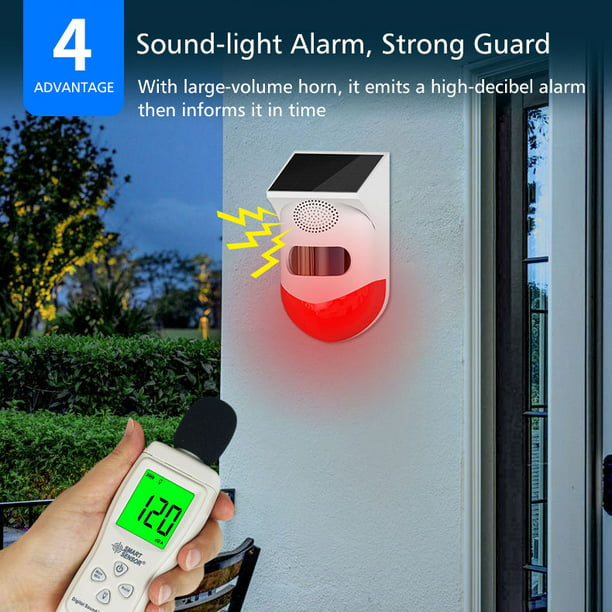 Sensor de movimiento infrarrojo con alarma - Promart