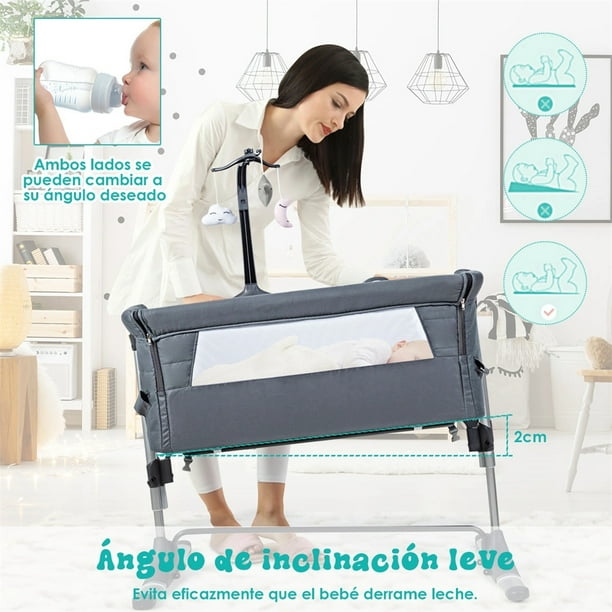 COSTWAY 4 en 1 Cuna de Viaje Plegable para Bebé con Colchón